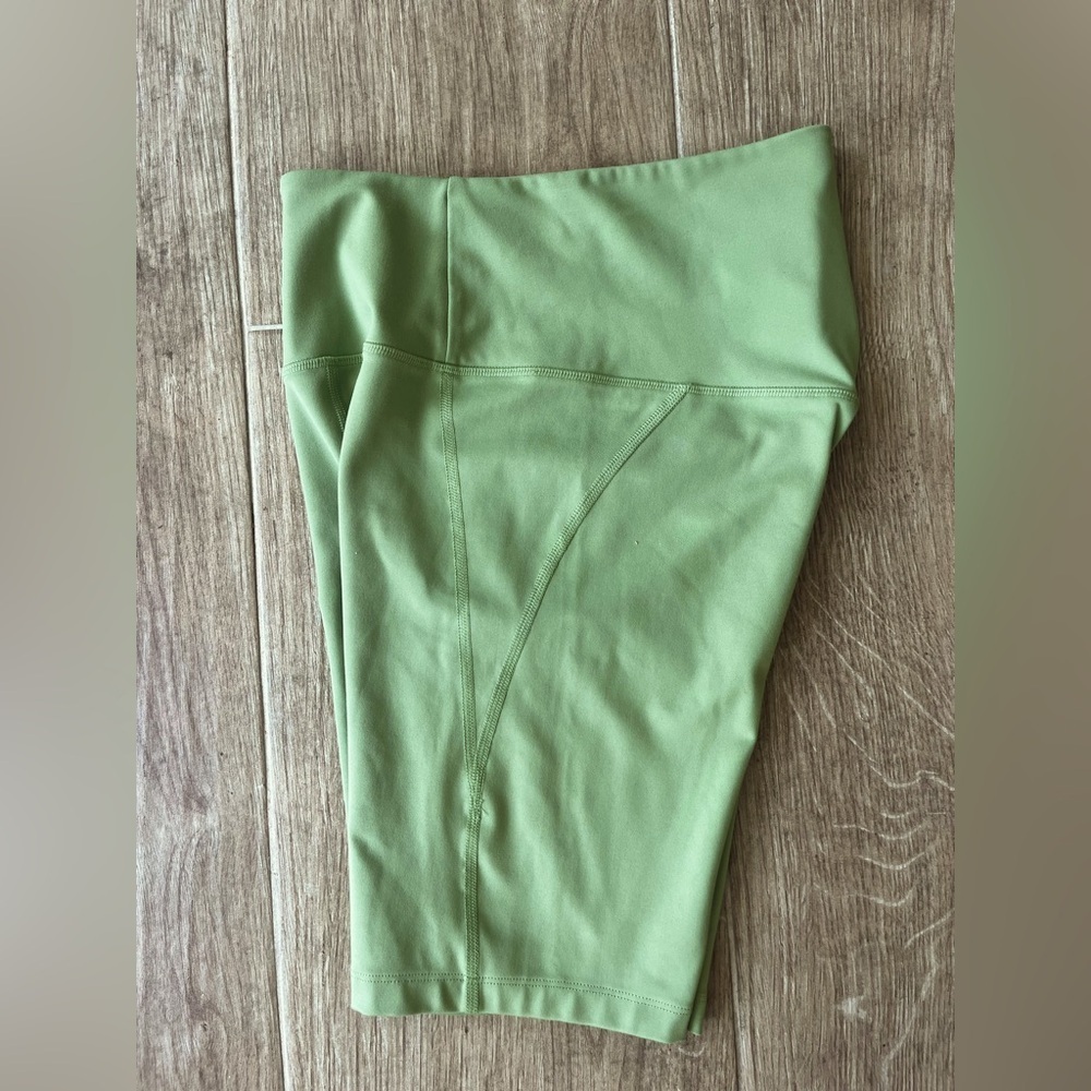 Girlfriend Collective High Rise Biker Shorts in Mantis - Picture 5 of 5